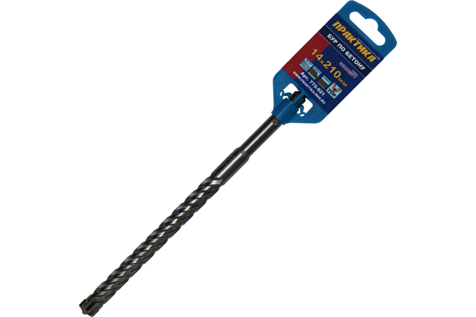 Бур SDS-plus 14 х 150/210 мм, Х-тип серия "Эксперт" по бетону ПРАКТИКА