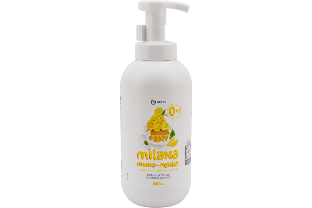Жидкое крем-мыло "Milana мыло-пенка" Лимонный пирог (Флакон 500 мл)
