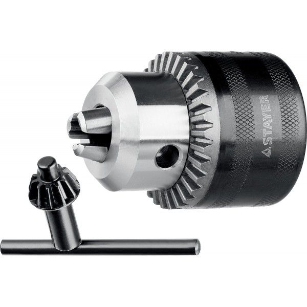 Патрон ударный STAYER "PROFESSIONAL" ключевой для дрели, 16 мм, с ключом в комплекте, посадочная рез