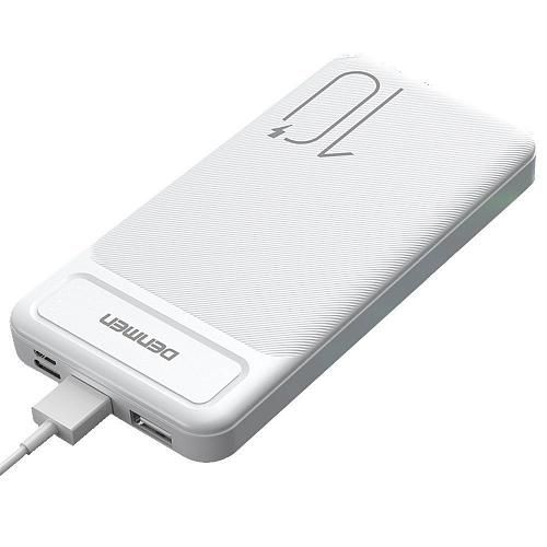 Внешний аккумулятор Denmen DP09 10000 mAh White