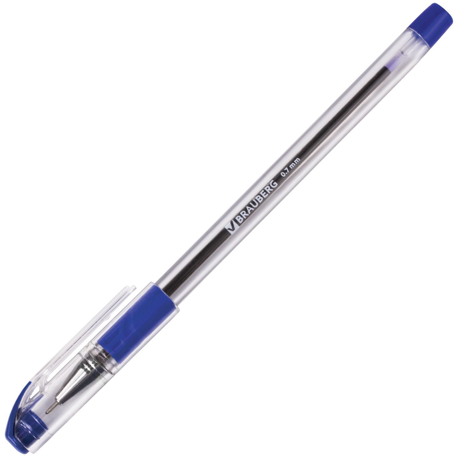 Ручки шариковые масляные BRAUBERG, НАБОР 3 шт., СИНИЕ, "Max-Oil", игольчатый узел, 0,7 мм, линия письма 0,35 мм, 142145