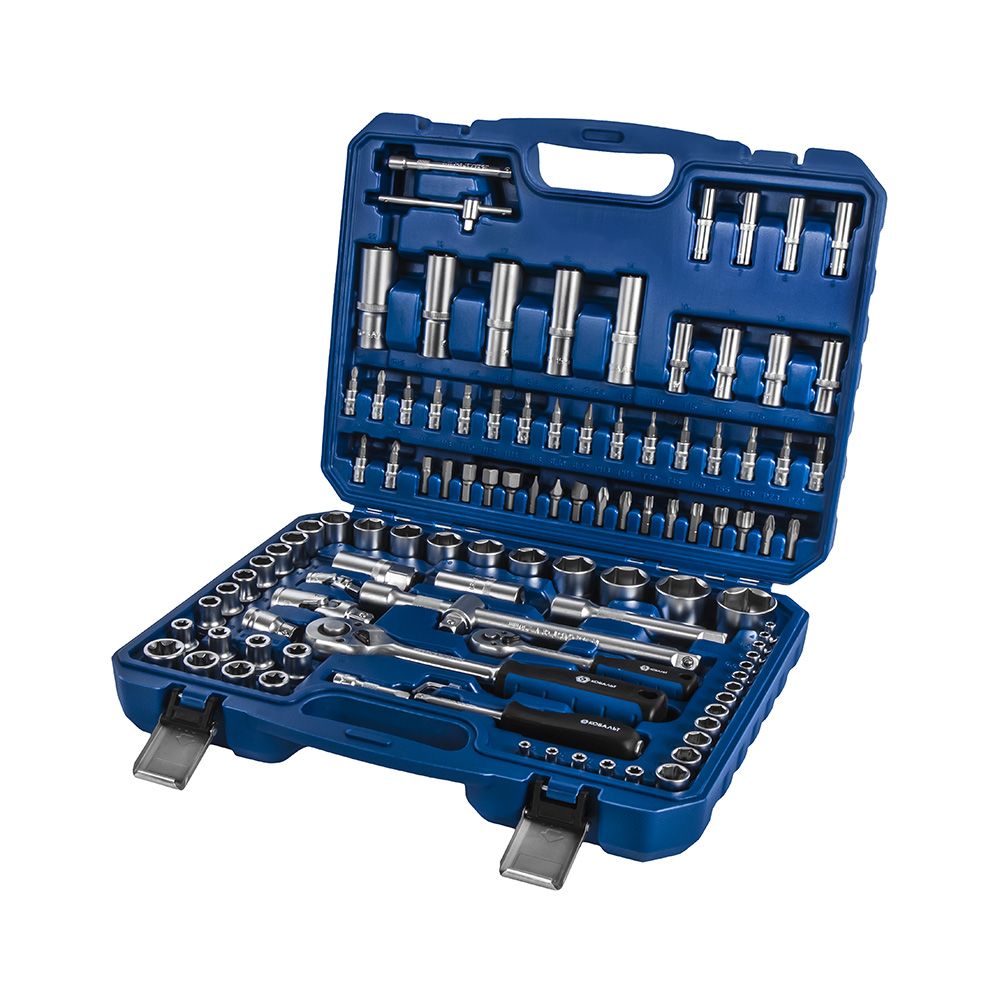 Набор инструмента универсальный 1/4" и 1/2", 108 ПРЕДМЕТОВ, кейс КОБАЛЬТ 