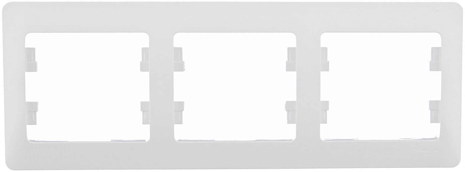 Рамка 3-местная Schneider Electric горизонтальная белый GLOSSA GSL000103