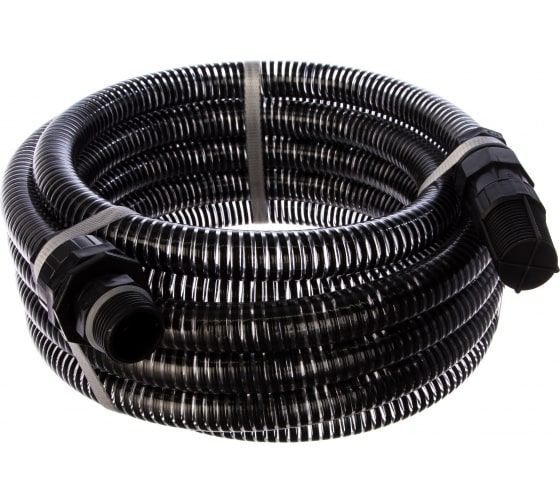 Шланг для воды всасывающий QUATTRO ELEMENTI 25 мм, 7 метров, резьба 1", с пластиковым клапаном