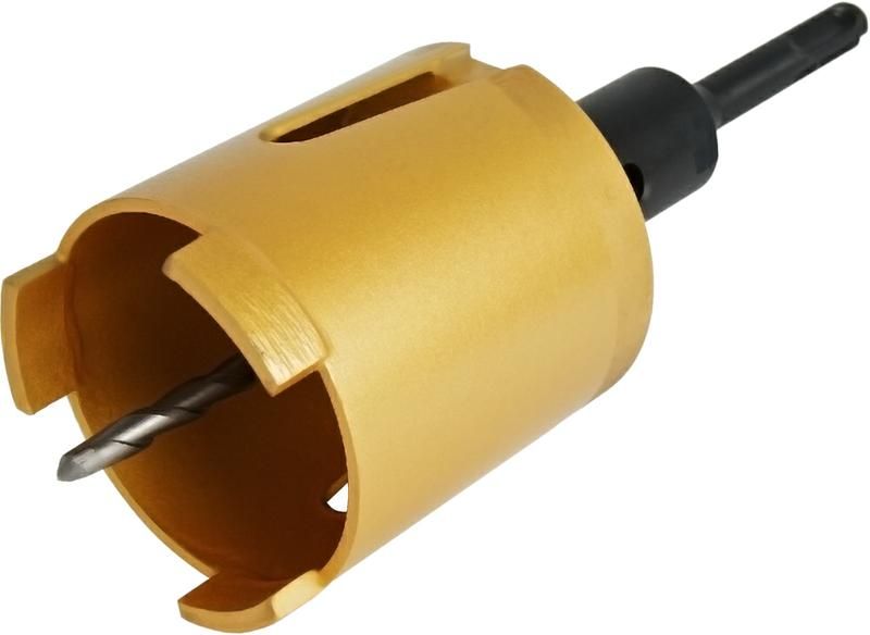Коронка алмазная "Эксперт" по бетону SDS-plus/Hex безударная 82 мм (1шт.) туба ПРАКТИКА