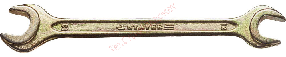 Ключ рожковый гаечный  12 x 13 мм, STAYER