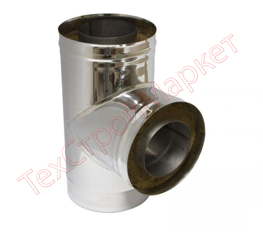 Тройник-сэндвич  ф115/200  90гр  (нерж 1мм/ст.430/нерж 1мм)