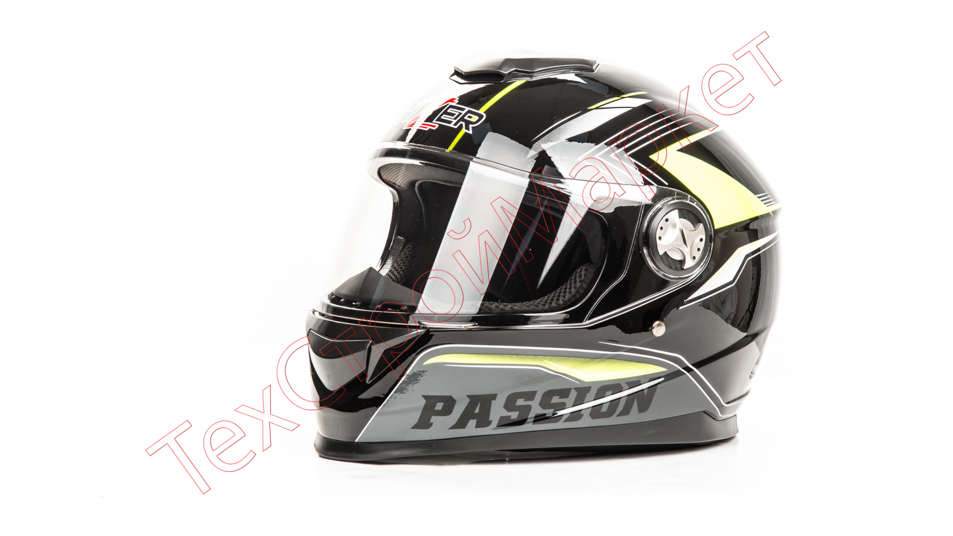 Шлем мото HIZER 565 (М) #3 black/yellow