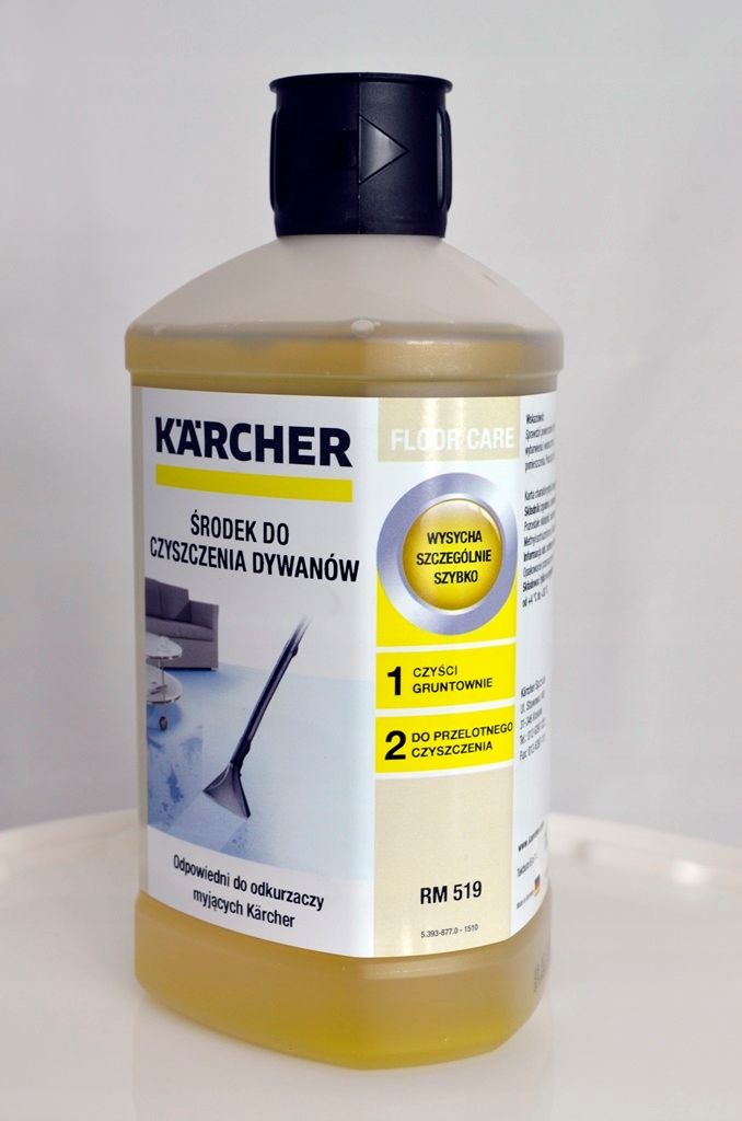 Шампунь для моющего пылесоса. Средство для чистки ковров RM 519, 1 Л Karcher 6.295-771.0. Karcher professional для мойки пола. Моющее средство для пылесоса Керхер. Аксессуар Karcher RM 519 (1 Л).