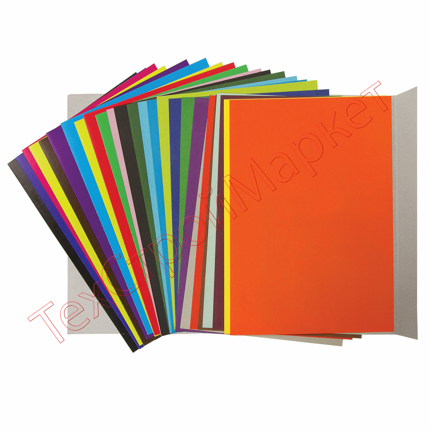 Набор цветного картона и бумаги А4, 10 листов, мелованный + 16 листов, 2-сторонняя газетная, ЮНЛАНДИЯ, "Слон", 111324