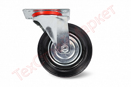 Колесо поворотное резина TOR SC 63 160мм (C-3302-SLS-160)