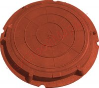 Люк полимерпесчаный тип "Л" Коричневый d-540  до 3т