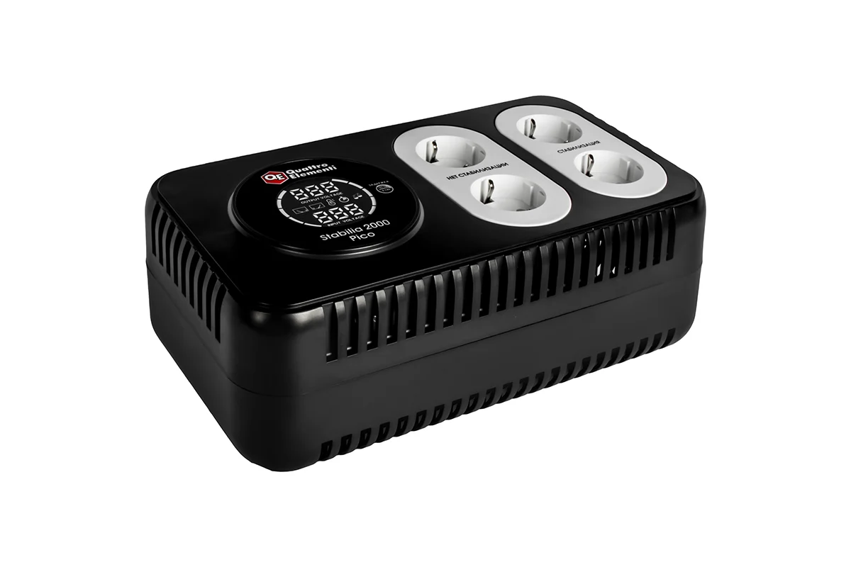 Стабилизатор напряжения настольный Stabilia 2000 Pico (2000 ВА, 160-280 В) QUATTRO ELEMENTI 