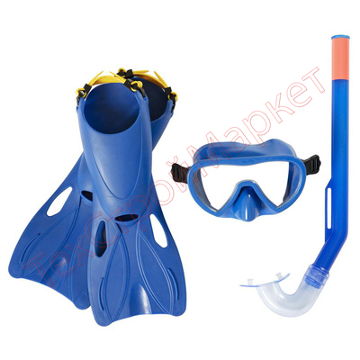 Набор для плавания Bestway (маска, ласты, трубка),  цвета микс