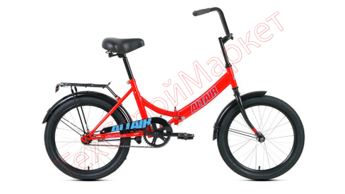 Велосипед ALTAIR CITY 20 (рост 14") 2020-2021, красный/голубой, RBKT1YF01006