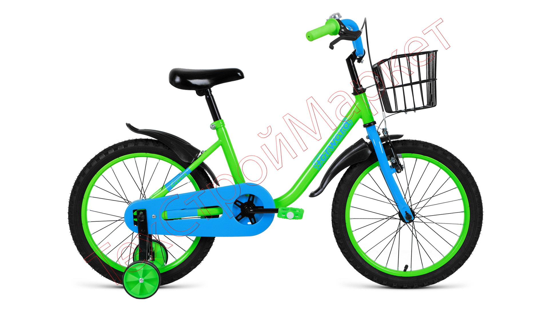 Велосипед BARRIO 18 18"  2020-2021, зеленый, 1BKW1K1D1006