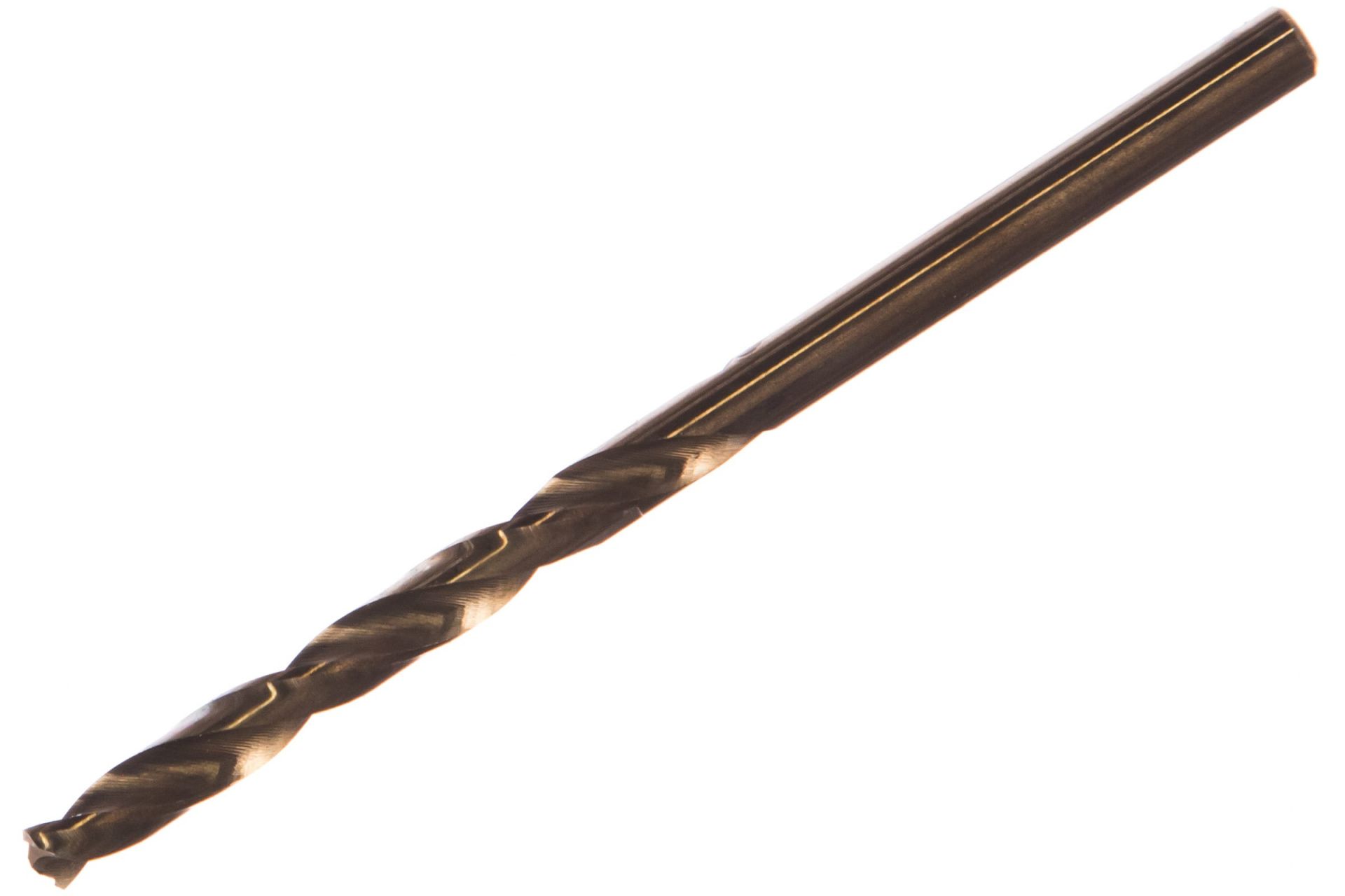 Сверло по металлу кобальтовое 4,5 х 80 мм Р6М5К5, (1шт.) блистер ПРАКТИКА