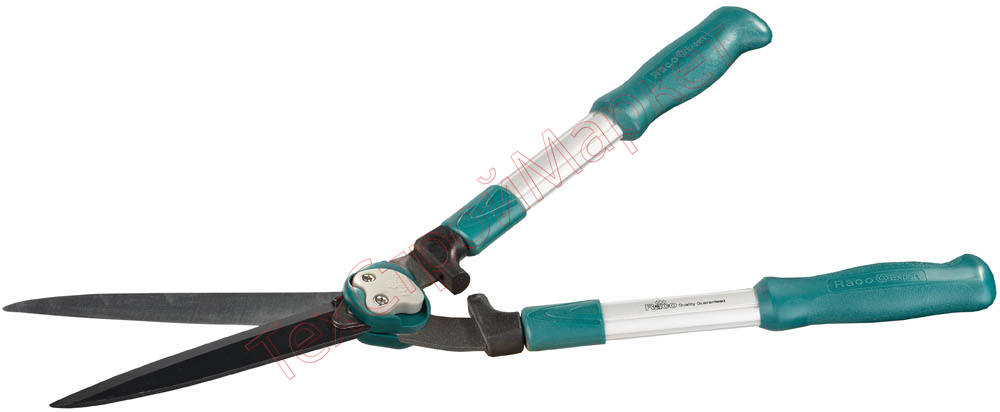 Кусторез RACO с алюминиевыми ручками и прямыми лезвиями, 600мм