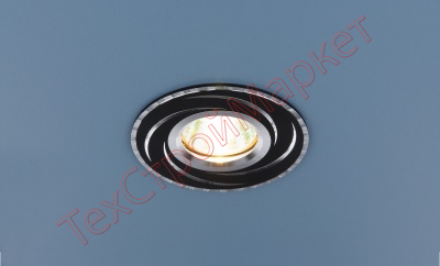 Точечный светильник Elektrostandard 2002 MR16 черный/серебро (BK/SL) a031341