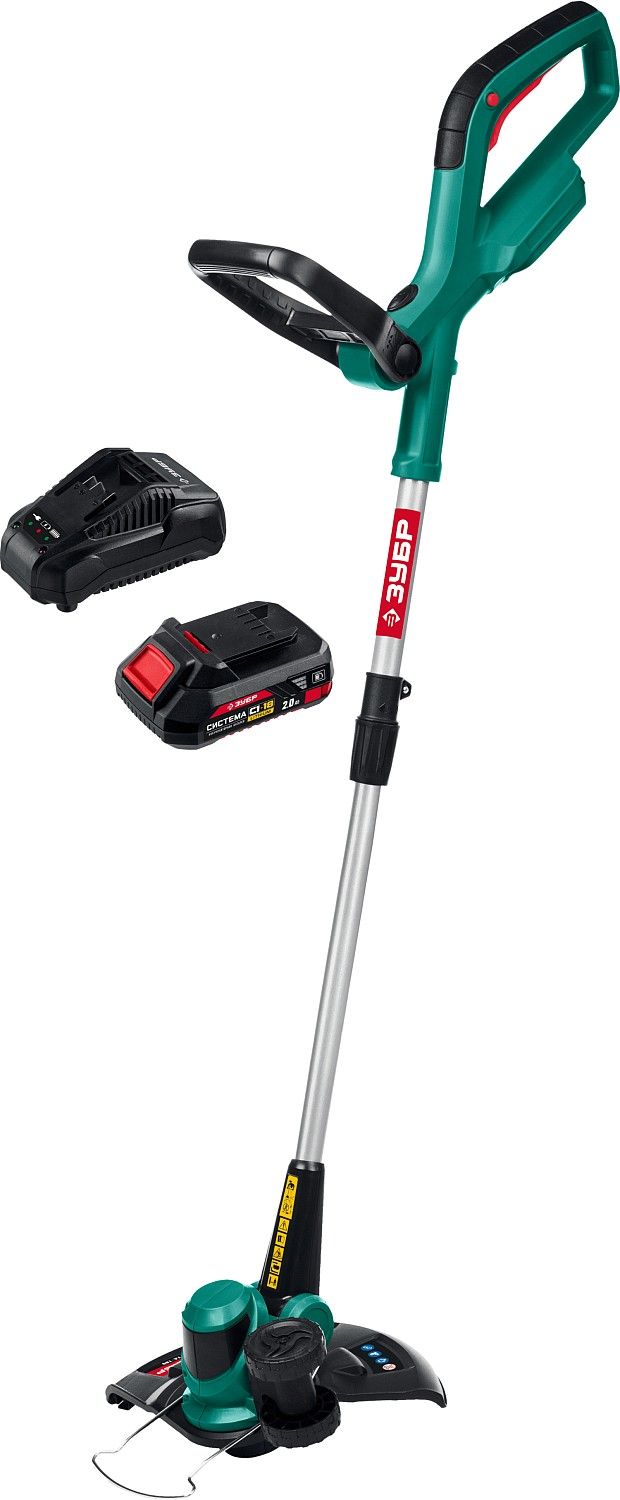 Триммер аккумуляторный ЗУБР ТА-185-21 18В 1АКБ (2Ач)