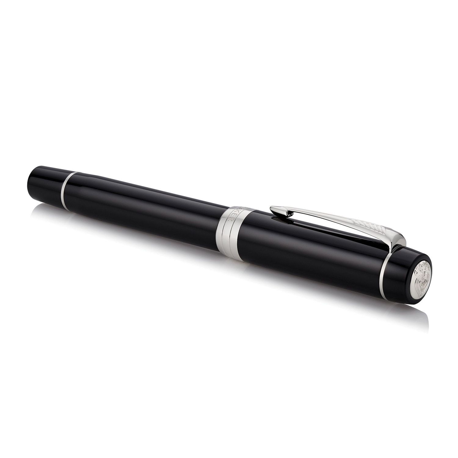 Ручка перьевая PARKER "Duofold Classic Centennial Black CT", корпус черный, палладиевые детали, черная, 1931365