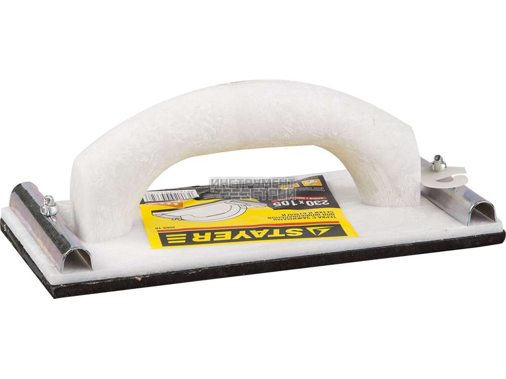 Терка STAYER для шлифования с металлическим фиксатором, 105x230мм