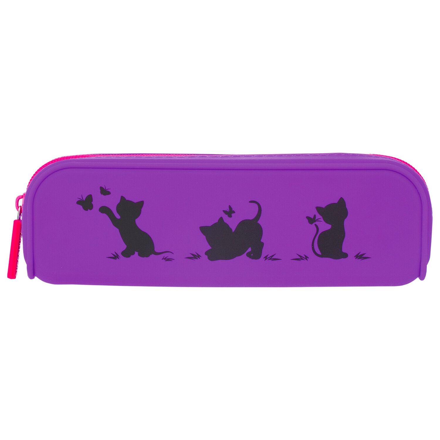 Пенал-косметичка BRAUBERG, силикон, "Kittens", 20х5х6 см, 229028