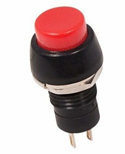 Выключатель-кнопка 250V 1А (2с) ON-OFF красная Micro (PBS-20А) REXANT 36-3070