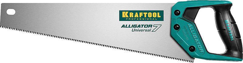 Ножовка универсальная 400 мм 7 TPI 3D зуб, Alligator 7 KRAFTOOL 
