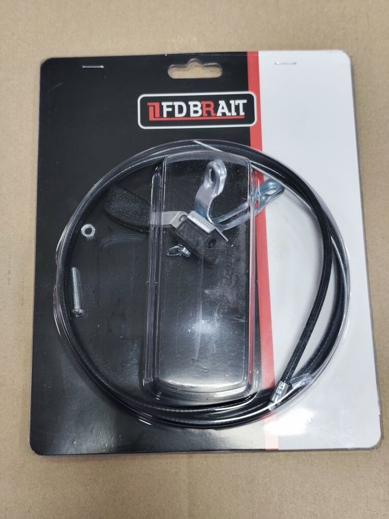 Трос газа для мотоблока BR-135 в сборе с регулировкой газа (Трос 1670мм,чехол1450мм,наконечник рубашки под стопор)