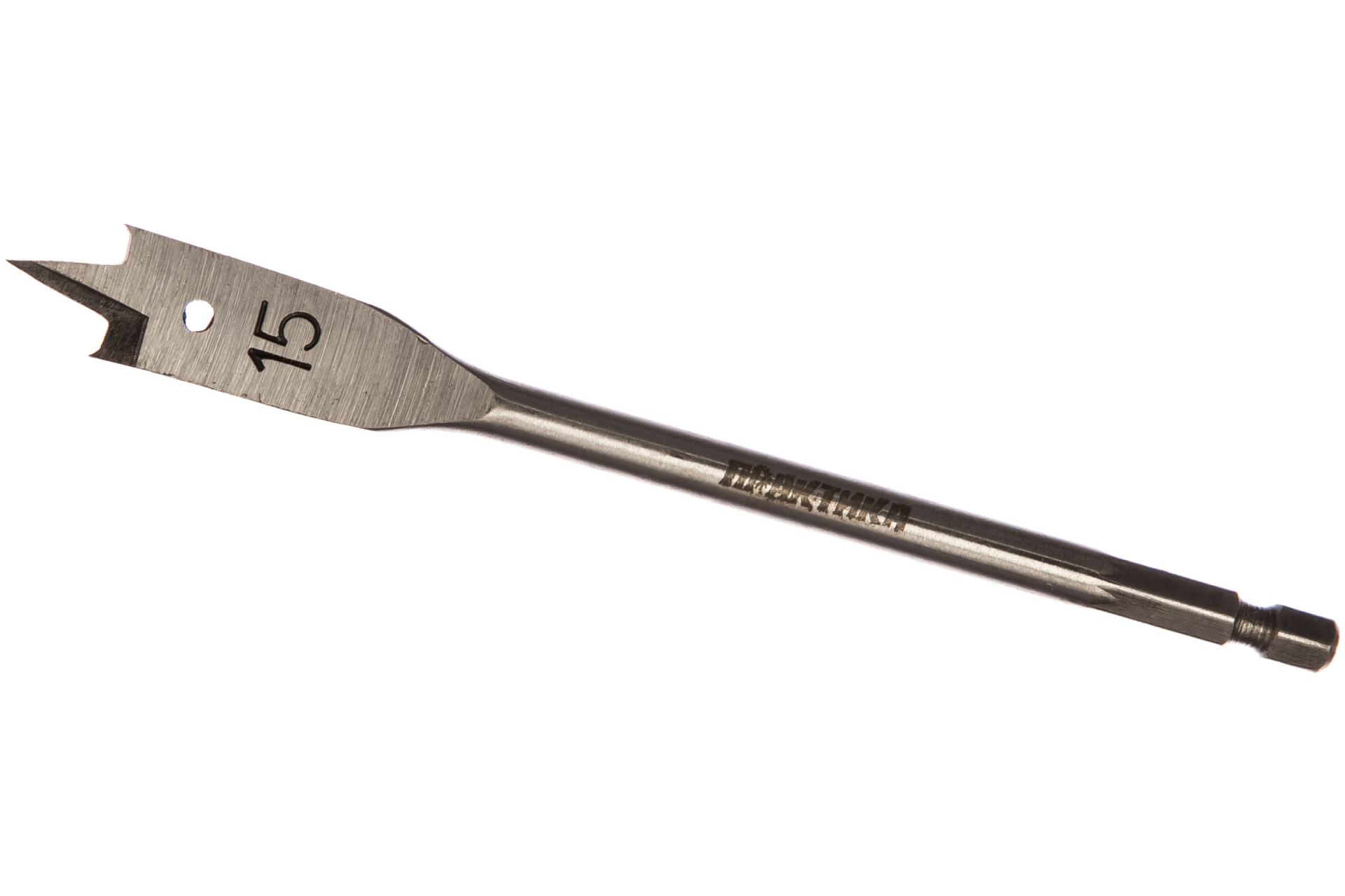 Сверло по дереву перовое 15 х 152 мм (1шт.) блистер ПРАКТИКА  