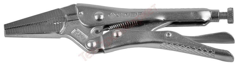 Зажим ЗУБР "ЭКСПЕРТ" ручной, с удлиненными губками из кованой Cr-V стали, для мест с ограниченным доступом, 150мм