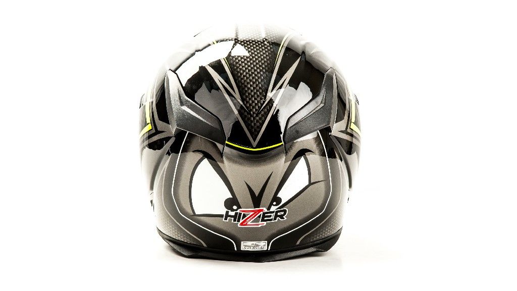 Шлем мото HIZER J5311 (L) #2 white/lemon