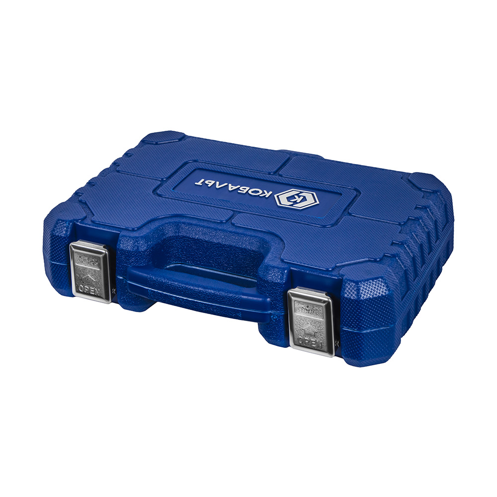 Набор инструмента универсальный 1/4" и 1/2", 54 ПРЕДМЕТА, кейс КОБАЛЬТ