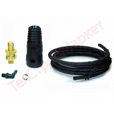 Разъем силовой TIG 50 M12x1 шланг L=2m  Aurora