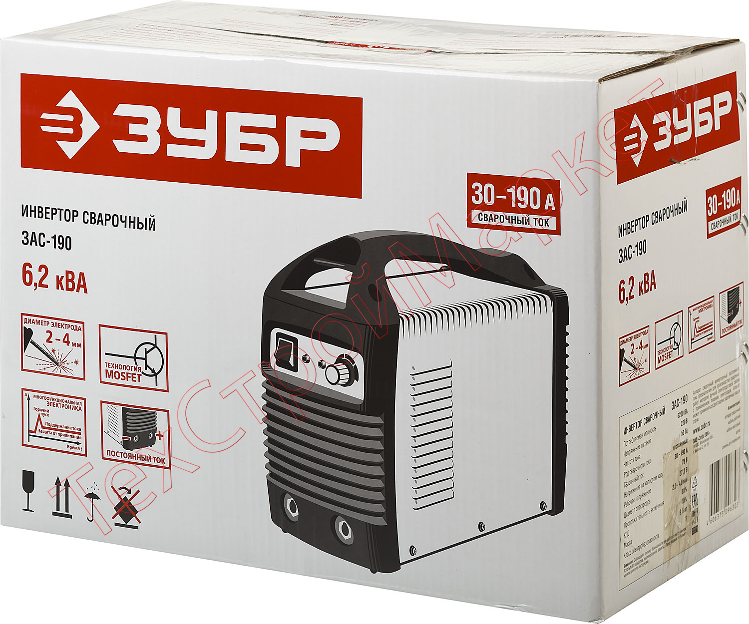 Аппарат сварочный ЗУБР MOSFET ЗАС-190