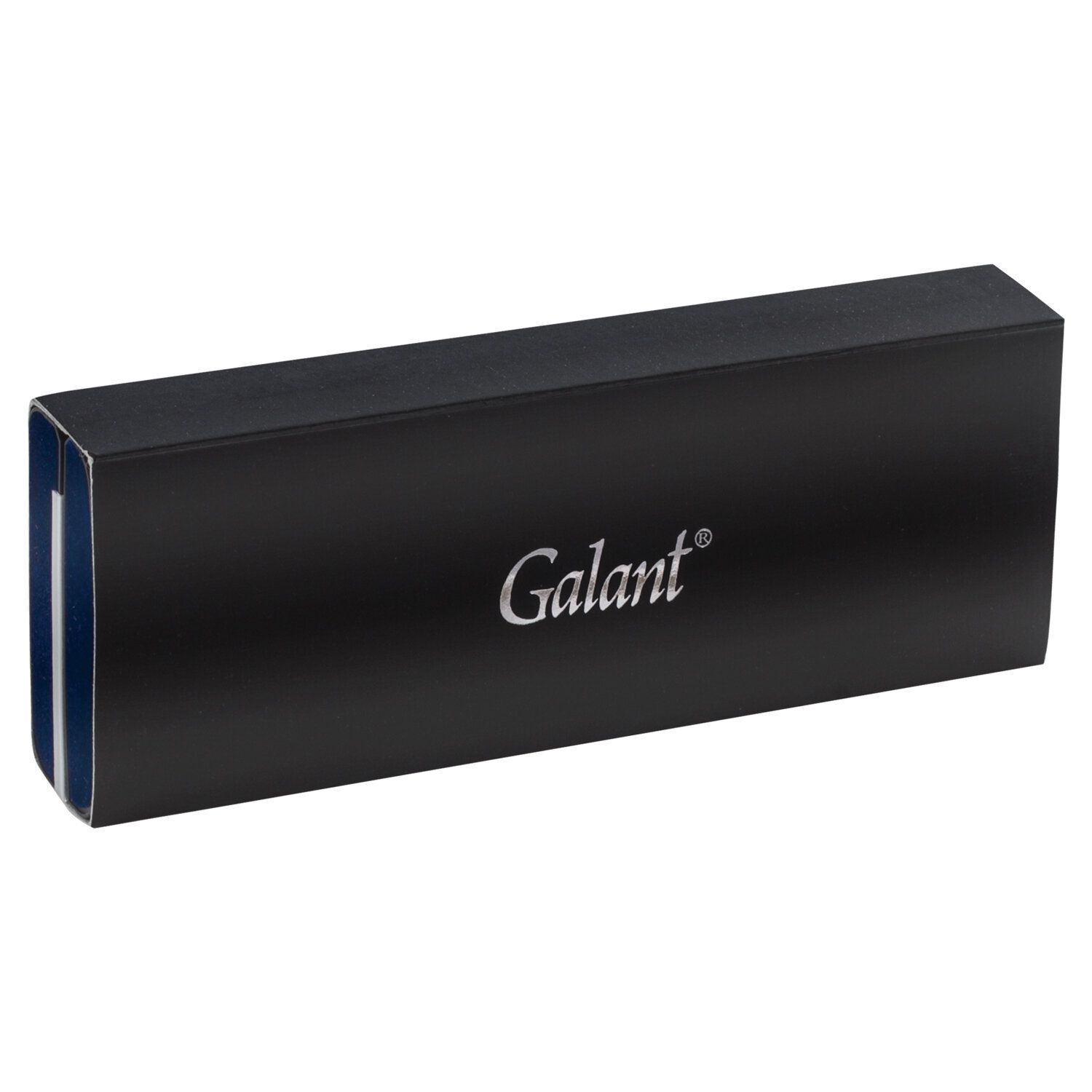 Ручка подарочная шариковая GALANT "Dark Chrome", корпус матовый хром, золотистые детали, пишущий узел 0,7 мм, синяя, 140397