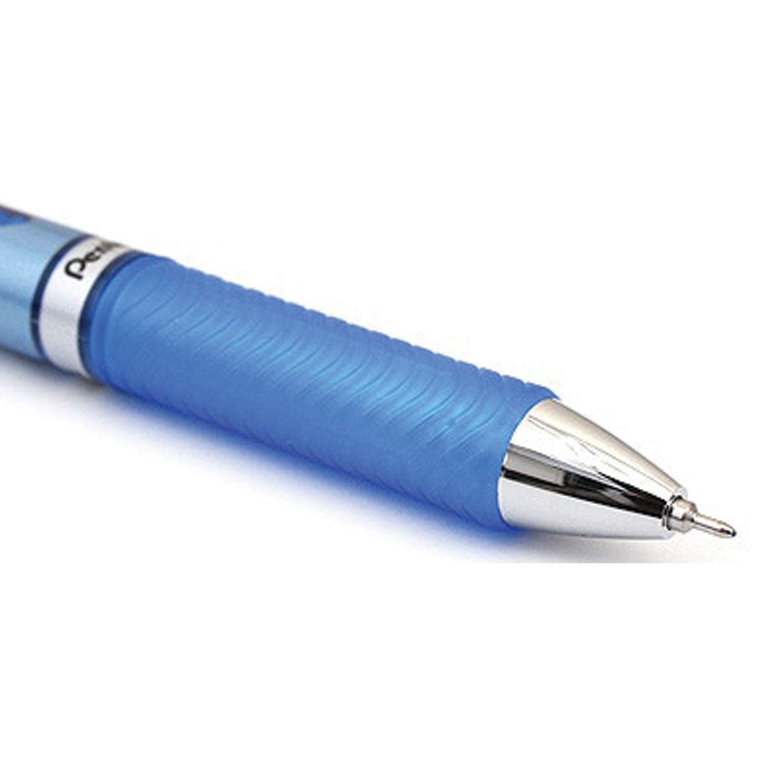Ручка гелевая автоматическая с грипом PENTEL (Япония) "Energel", СИНЯЯ, узел 0,5 мм, линия письма 0,25 мм, BLN75-C