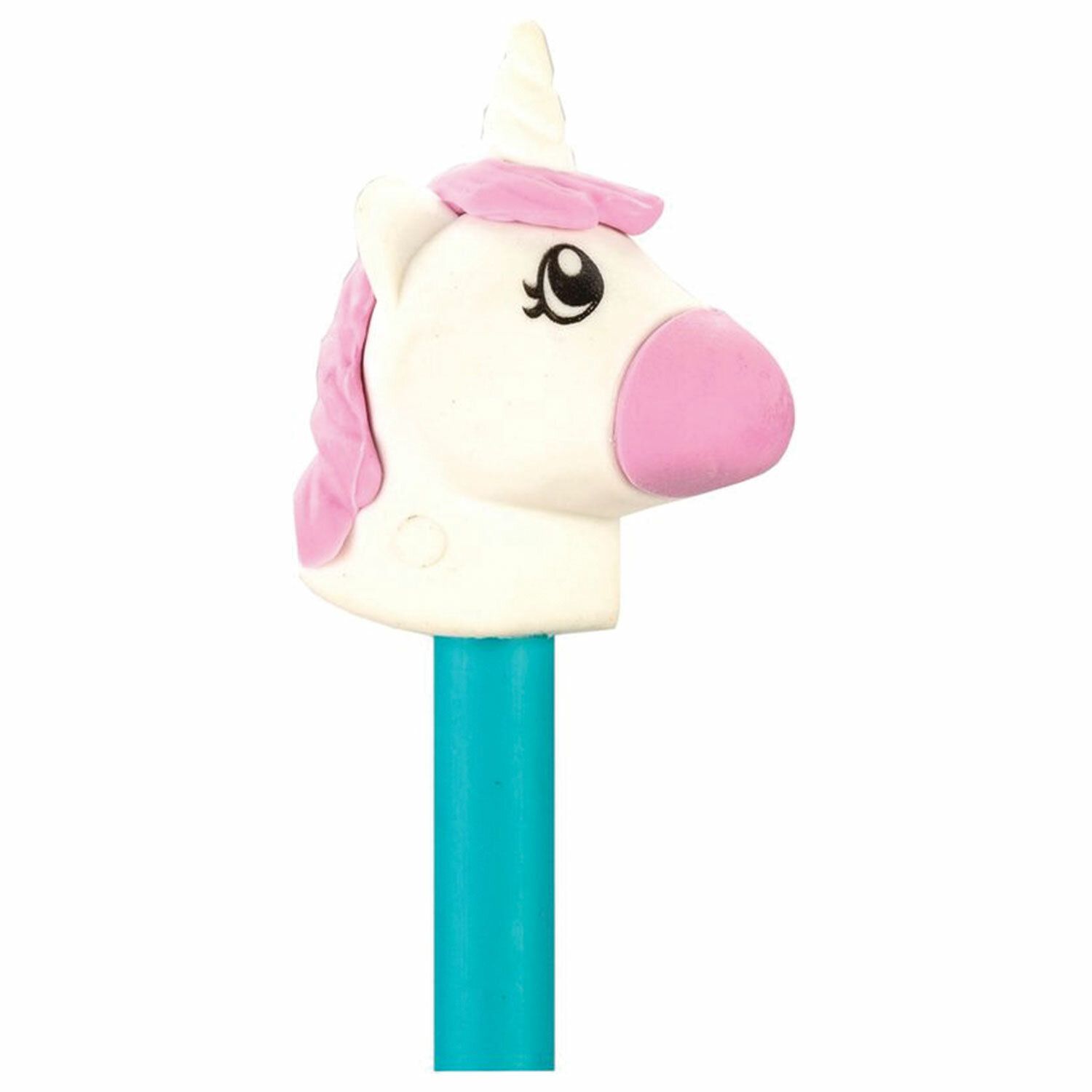 Ластик-насадка на карандаш CENTRUM "Unicorn", 21х30х37 мм, пластиковая туба, 80557