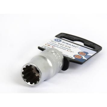 Головка торцевая универсальная КОБАЛЬТ 1/2", 13 мм, SPLINE Cr-V