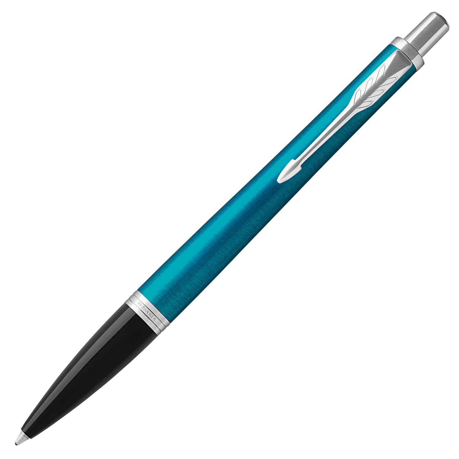 Ручка шариковая PARKER "Urban Core Vibrant Blue CT", корпус изумрудный глянцевый лак, хромированные детали, синяя, 1931577