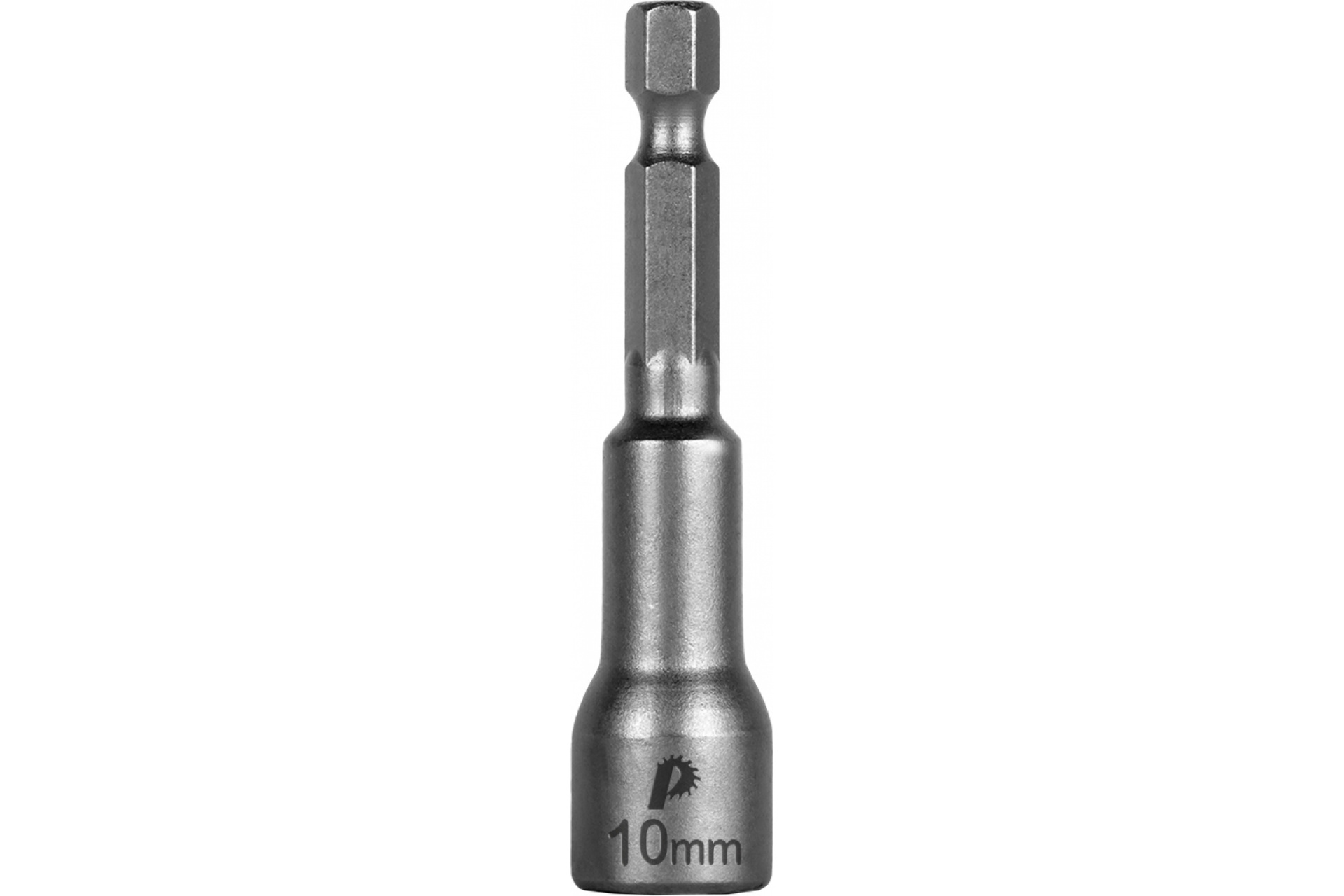 Головка торцевая "Профи" магнитная 10*65 мм с хвостовиком HEX 1/4" (1шт) ПРАКТИКА