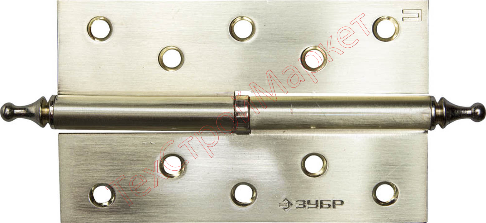 Петля дверная разъемная ЗУБР ЭКСПЕРТ,1 подшипник,мат латунь(SB) ,правая,с крепежом,125 75 2,5мм,2 шт