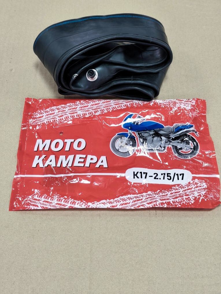 Камера мотоциклетная К17-2.75/17  прямой нипель (подходит на мопед Альфа)