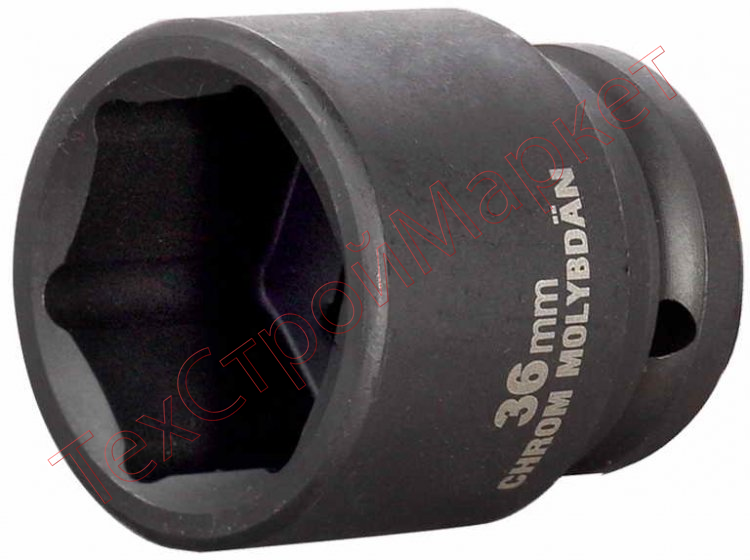 Торцовая головка KRAFTOOL "INDUSTRIE QUALITAT" ударная (3/4"), FLANK, Cr-Mo, фосфатированная, 17 мм 27945-17