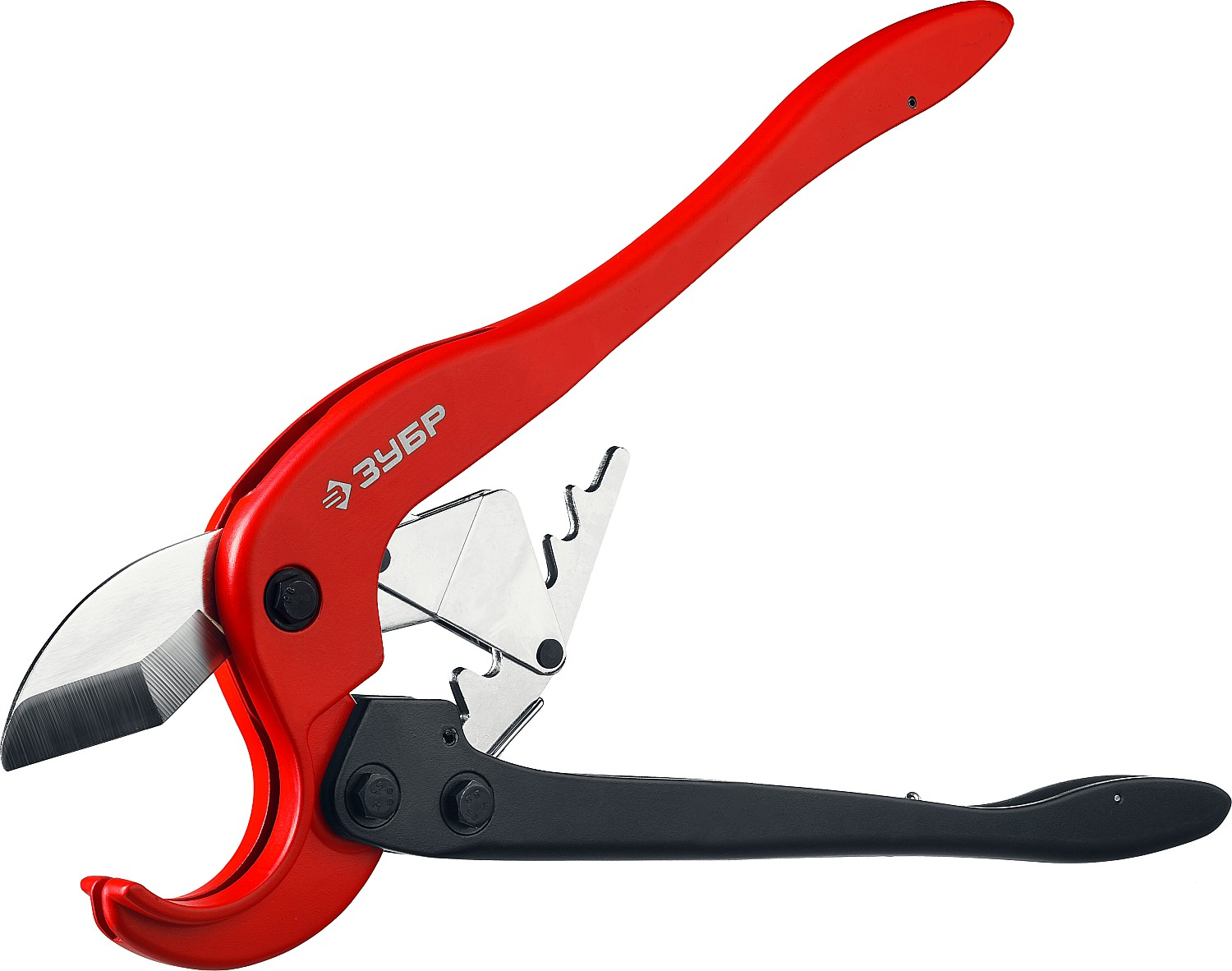 Ножницы ЗУБР "МАСТЕР" двуручные для пластиковых труб, максимальный диаметр 63 мм