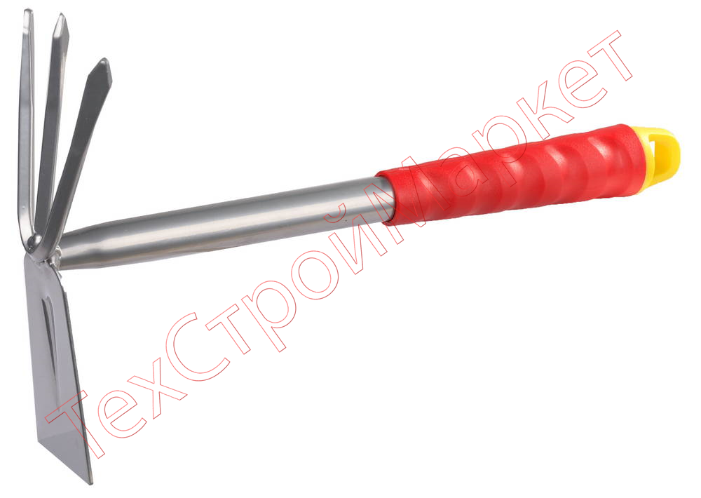 Мотыжка, прямое лезвие, 3 зубца, из углеродистой стали с коннекторной системой, 305 мм GRINDA