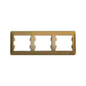Рамка 3-местная Schneider Electric GLOSSA горизонтальная титан GSL000403 