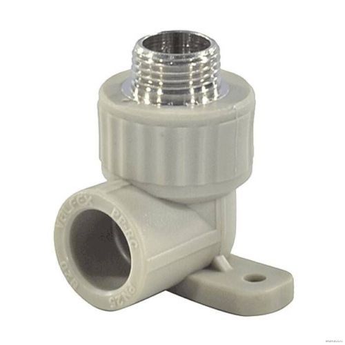 Угол с наружной резьбой (простое крепление) 25х1/2" (60/15) (Valfex) СЕРЫЙ