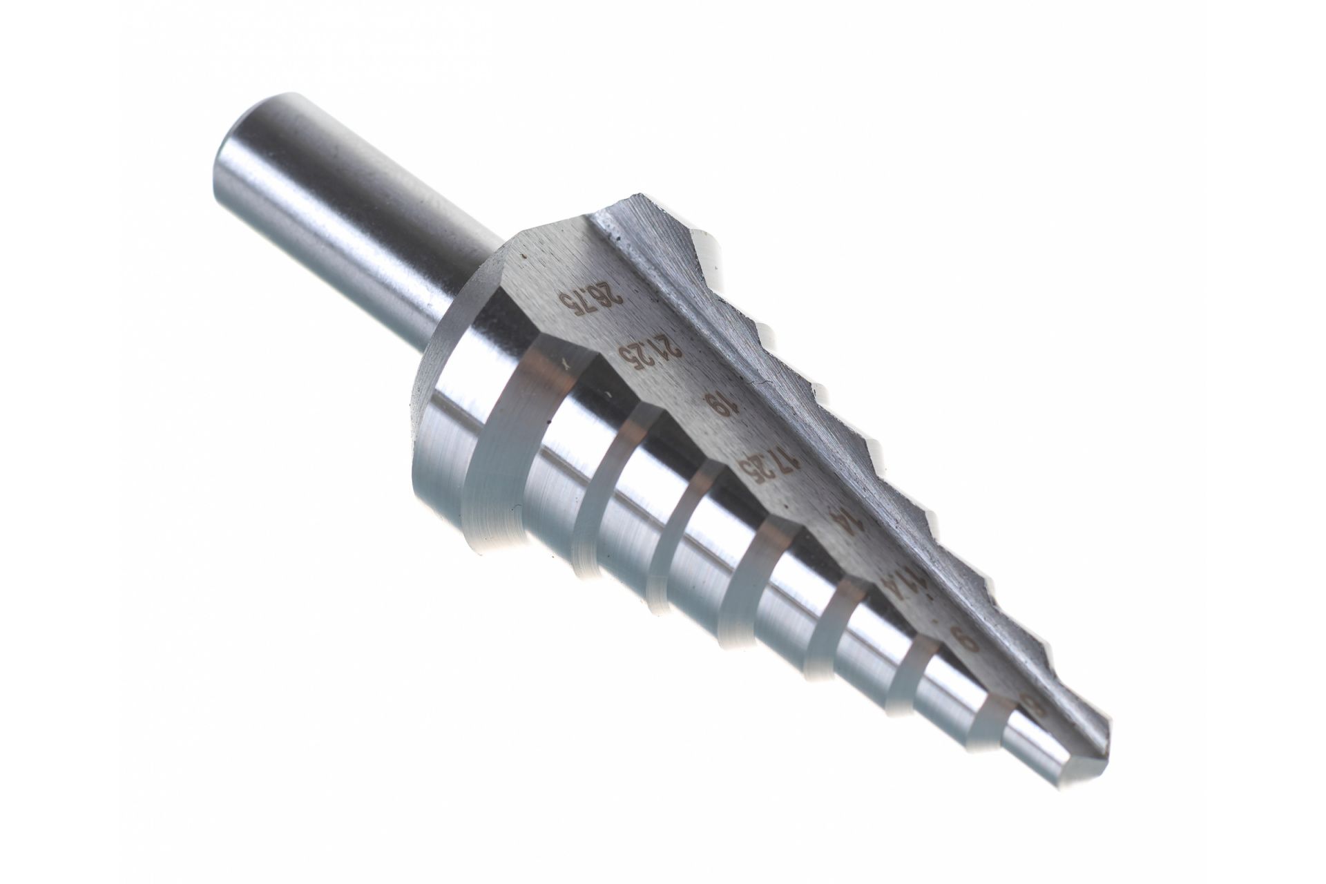 Сверло ступенчатое Heller HSS 6-26,75х77мм, 8 ступеней, хвостовик 10мм (925)